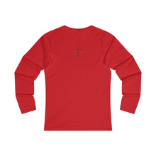 Load image into Gallery viewer, Got You Adult Female Fitted Long Sleeve Tee in Black, Sport Grey, Navy, Red
