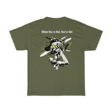 Load image into Gallery viewer, You’re Hot Yellow/Black Adult Male Heavy Cotton Tee in 11 Colors
