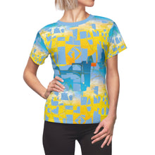 Load image into Gallery viewer, Bliss Yellow/Blue Adult Female Tee
