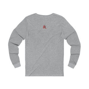 Phylgood Light Blue Adult Male Jersey Long Sleeve Tee in White, Athletic Heather, Cardinal, Heather Forest, Black Heather, Dark Grey Heather, Black