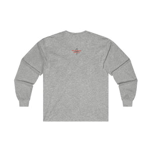 But God Adult Male Ultra Cotton Long Sleeve Tee in White, Sport Grey, Ash, Forest Green, Dark Heather