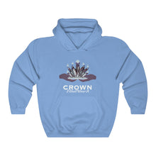 Load image into Gallery viewer, Crown Adult Female Heavy Blend™ Hooded Sweatshirt in Red, Gold, Light Pink, Dark Chocolate, Forest Green, Military Green, Carolina Blue, Heliconia, Irish Green, Maroon, Purple, Royal, Spot Grey, Black, Orange
