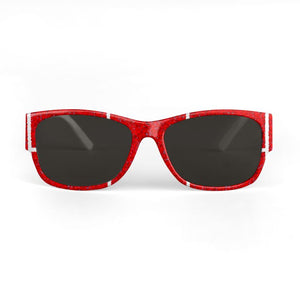 Square Dance Red/White Sunglasses