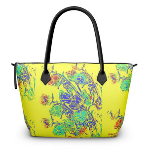 Yellow Vase of Flowers Adult Female Purse
