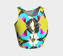 Load image into Gallery viewer, Maze Yellow Multi Adult Female Yoga Top
