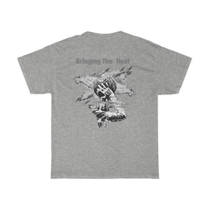 Heat Grey/White Adult Male Heavy Cotton Tee in 11 Colors