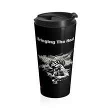 Load image into Gallery viewer, Heat Black/White Stainless Steel 15oz Travel Mug
