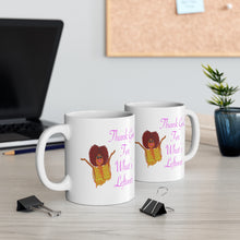 Load image into Gallery viewer, Purple Thank God For What’s Leftover Mug 11oz
