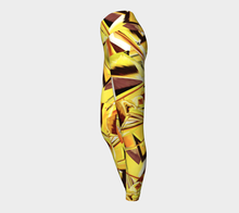 Load image into Gallery viewer, Bold Gold Adult Female Splash Yoga Leggings
