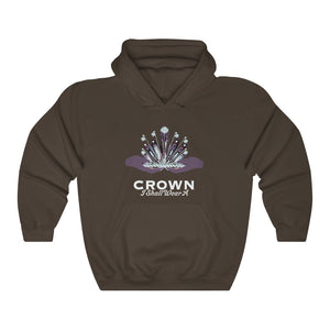Crown Adult Female Heavy Blend™ Hooded Sweatshirt in Red, Gold, Light Pink, Dark Chocolate, Forest Green, Military Green, Carolina Blue, Heliconia, Irish Green, Maroon, Purple, Royal, Spot Grey, Black, Orange