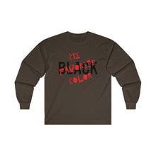 Load image into Gallery viewer, Black My Favorite Color Adult Male Ultra Cotton Long Sleeve Tee in White, Gold, Sport Grey, Dark Chocolate, Ash, Carolina Blue, Royal, Purple
