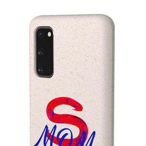 Red Super Mom Biodegradable Phone Case (5 - iPhone sizes and 3 - Samsung sizes)