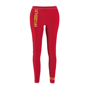 Red Phylgood4life Adult Female Casual Leggings