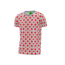 Load image into Gallery viewer, Grey On Red Adult Male Lounge T-Shirt
