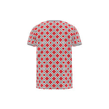 Load image into Gallery viewer, Grey On Red Adult Male Lounge T-Shirt

