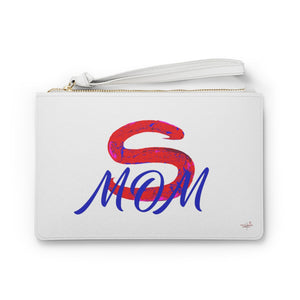 Red Super Mom Clutch Bag