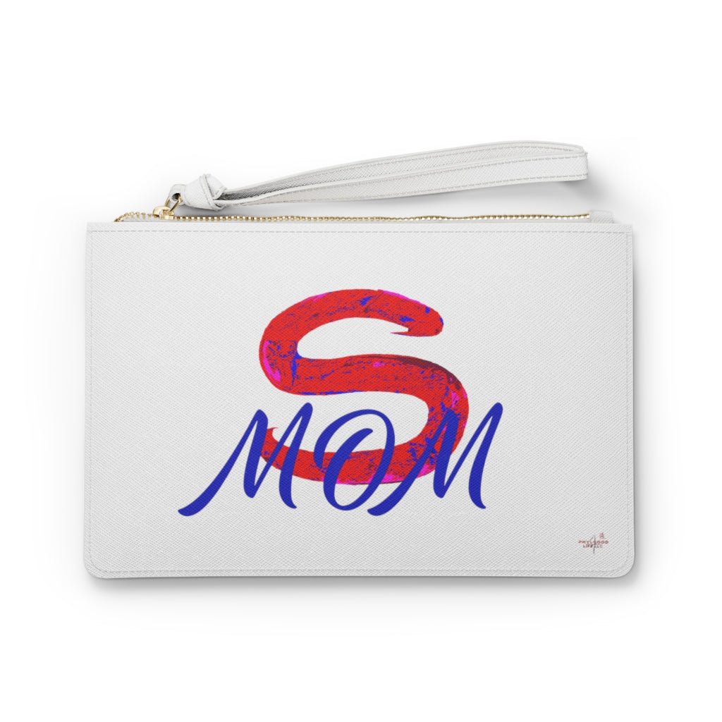 Red Super Mom Clutch Bag