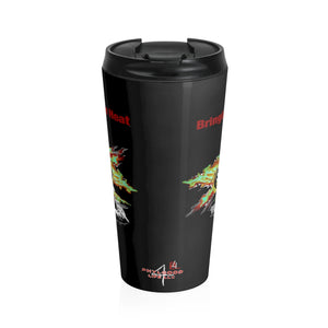 Heat Red Stainless Steel 15oz Travel Mug