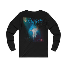 Load image into Gallery viewer, Bigger Adult Male Jersey Long Sleeve Tee in Black, Black Heather, Athletic Heather, Dark Grey Heather
