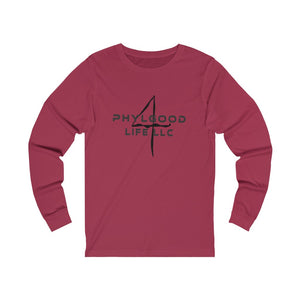 Phylgood Green Adult Female Jersey Long Sleeve Tee in White, Red, Cardinal, Athletic Heather