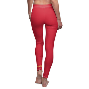 Red Phylgood4life Adult Female Casual Leggings