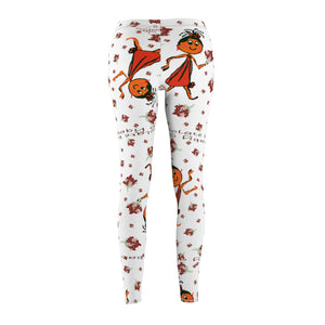 Chocolate Baby Girl Adult Female Casual Leggings with White Background
