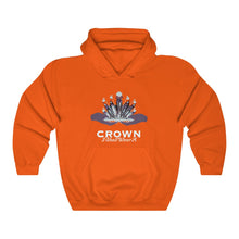 Load image into Gallery viewer, Crown Adult Female Heavy Blend™ Hooded Sweatshirt in Red, Gold, Light Pink, Dark Chocolate, Forest Green, Military Green, Carolina Blue, Heliconia, Irish Green, Maroon, Purple, Royal, Spot Grey, Black, Orange

