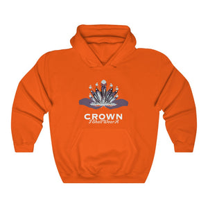 Crown Adult Female Heavy Blend™ Hooded Sweatshirt in Red, Gold, Light Pink, Dark Chocolate, Forest Green, Military Green, Carolina Blue, Heliconia, Irish Green, Maroon, Purple, Royal, Spot Grey, Black, Orange