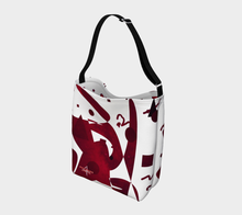 Load image into Gallery viewer, Soloist Maroon/White Adult Female Day Tote Bag
