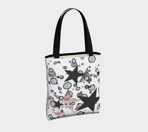 Star Gaze Black/Pink Adult Female Tote