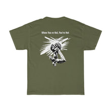 Load image into Gallery viewer, You’re Hot Black/White Adult Male Heavy Cotton Tee in 11 Colors
