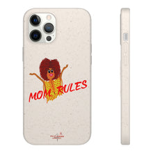 Load image into Gallery viewer, Red Mom Rules Biodegradable Phone Case (5 - iPhone sizes and 3 - Samsung sizes)
