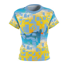 Load image into Gallery viewer, Bliss Yellow/Blue Adult Female Tee
