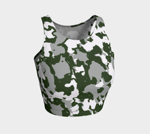 Load image into Gallery viewer, Camouflage Green Multi Female Yoga Top in Adult
