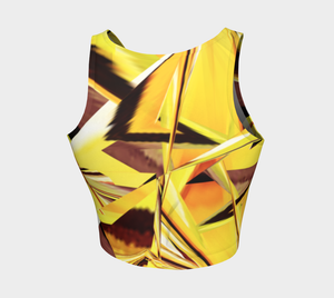 Bold Gold Adult Female Splash Yoga Top