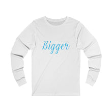 Load image into Gallery viewer, Bigger Adult Female Jersey Long Sleeve Tee in White, Black
