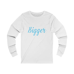 Bigger Adult Female Jersey Long Sleeve Tee in White, Black