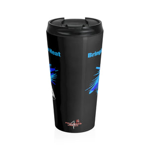 Heat Blue Stainless Steel 15oz Travel Mug