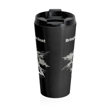 Load image into Gallery viewer, Heat Black/White Stainless Steel 15oz Travel Mug
