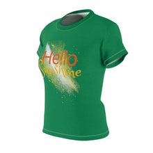 Load image into Gallery viewer, Hello Sunshine Green Adult Female Tee
