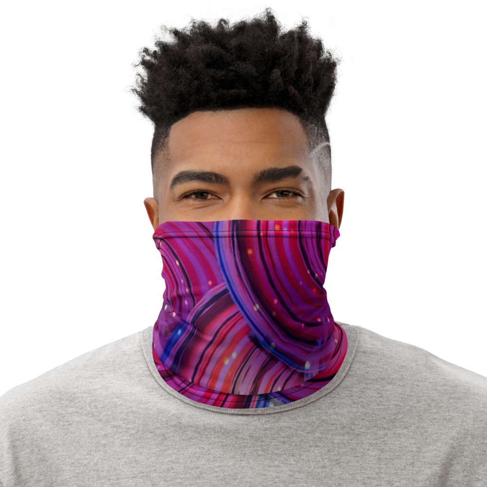 Purple Sprinkler Adult Male Neck Gaiter