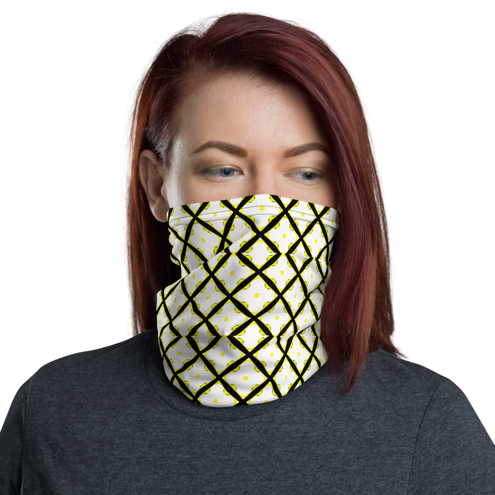 Crossing Over Black/Yellow Adult Female Neck Gaiter