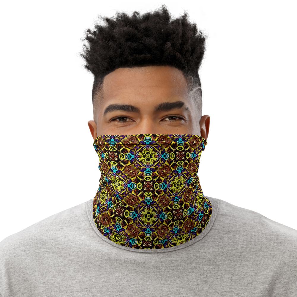 Cross Roads Brown/Yellow Adult Male Neck Gaiter