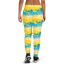 Load image into Gallery viewer, Bliss Yellow/Blue Adult Female Joggers
