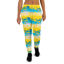 Load image into Gallery viewer, Bliss Yellow/Blue Adult Female Joggers
