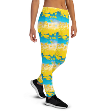 Load image into Gallery viewer, Bliss Yellow/Blue Adult Female Joggers
