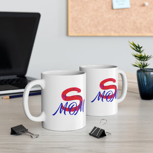Red Super Mom Mug 11oz
