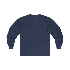 Black Light Adult  Male Ultra Cotton Long Sleeve Tee in White, Navy, Royal