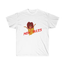 Load image into Gallery viewer, Red Mom Rules Adult Female Ultra Cotton Tee in 6 Colors
