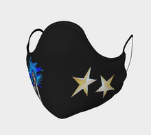 Load image into Gallery viewer, Heat Blue Star Male Face Mask in Adult, Youth
